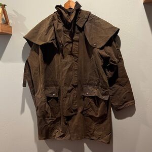 Driza Bone The Australian Legend Deluxe Short Oil Skin Riding Coat 100% Cotton